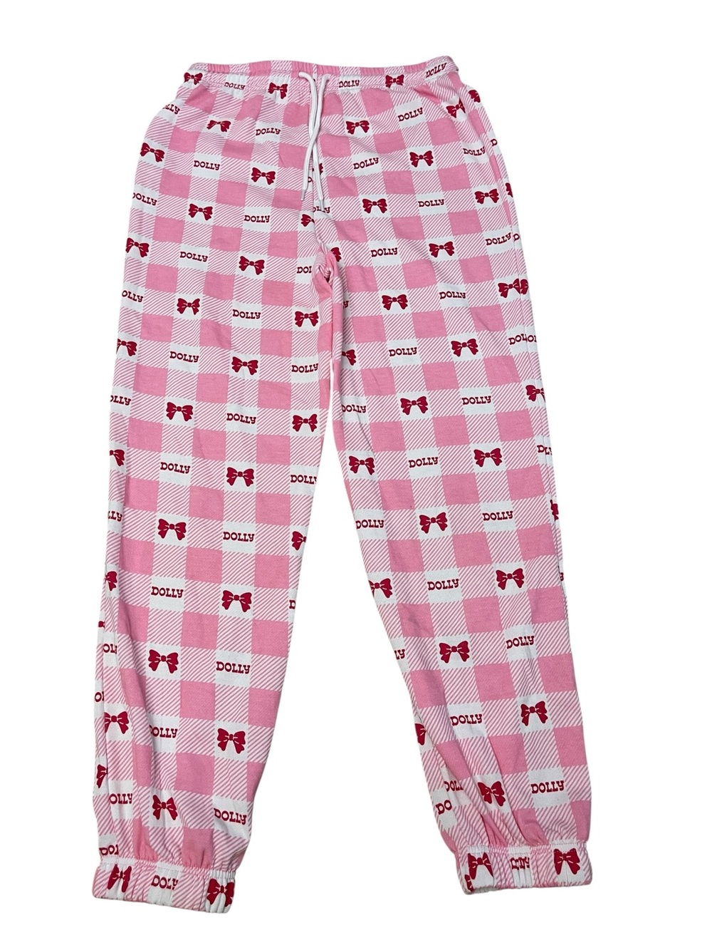 Dolly Parton Pink Bow Sweat Lounge Pants Country Coquette Womens size M